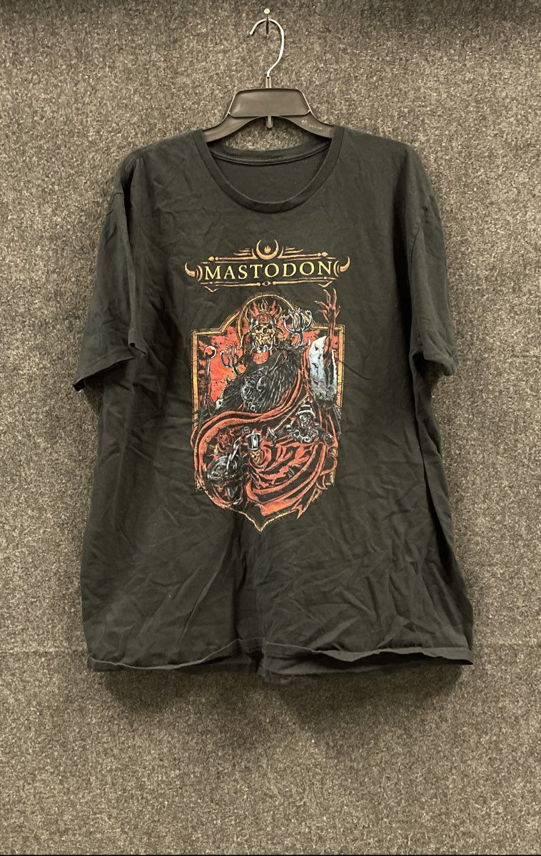 Mastodon Heavy Metal Band Graphic T-Shirt Reprint Sz 2XL