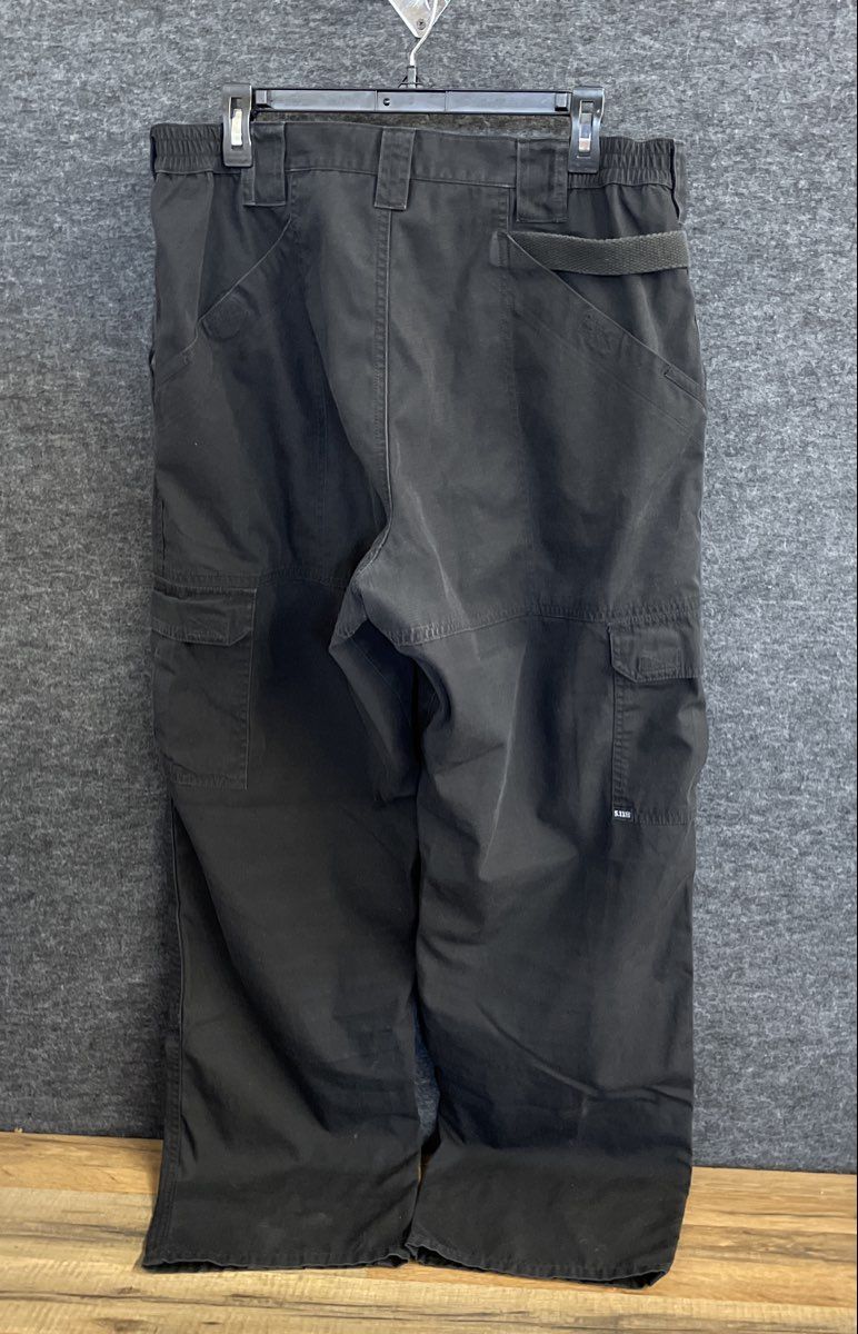 5.11 Tactical Men's Black Ripstop Cargo Tactical Pants Sz 36x32