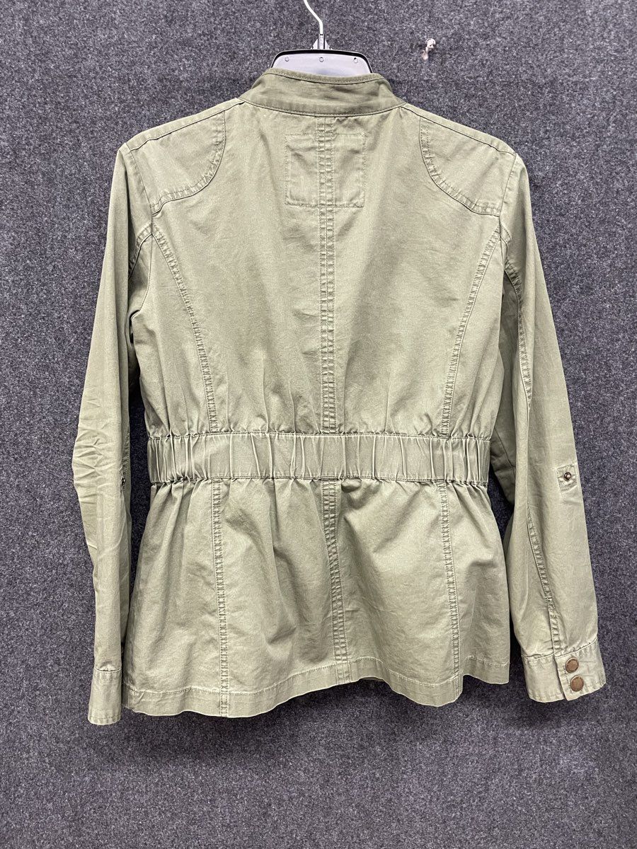 Bob Timberlake Women's Olive Green Cotton Utility Field Jacket Size Medium