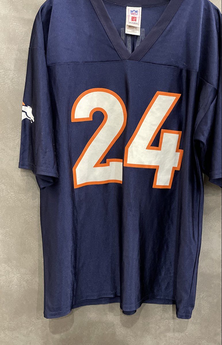 Vintage NFL Players Champ Bailey Denver Broncos #24 Football Jersey Sz L