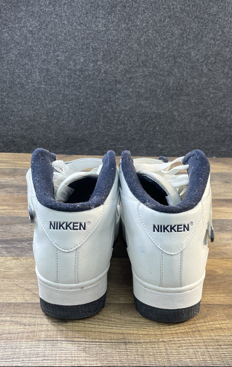 Nikken CardioStrides White Navy Weighted Exercise High Top Sneakers Size 9.5