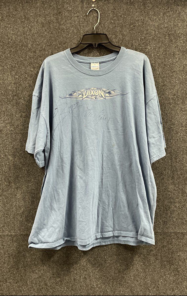 Larry Dixon Blue Short Sleeve Shirt Men's Size 2XL
