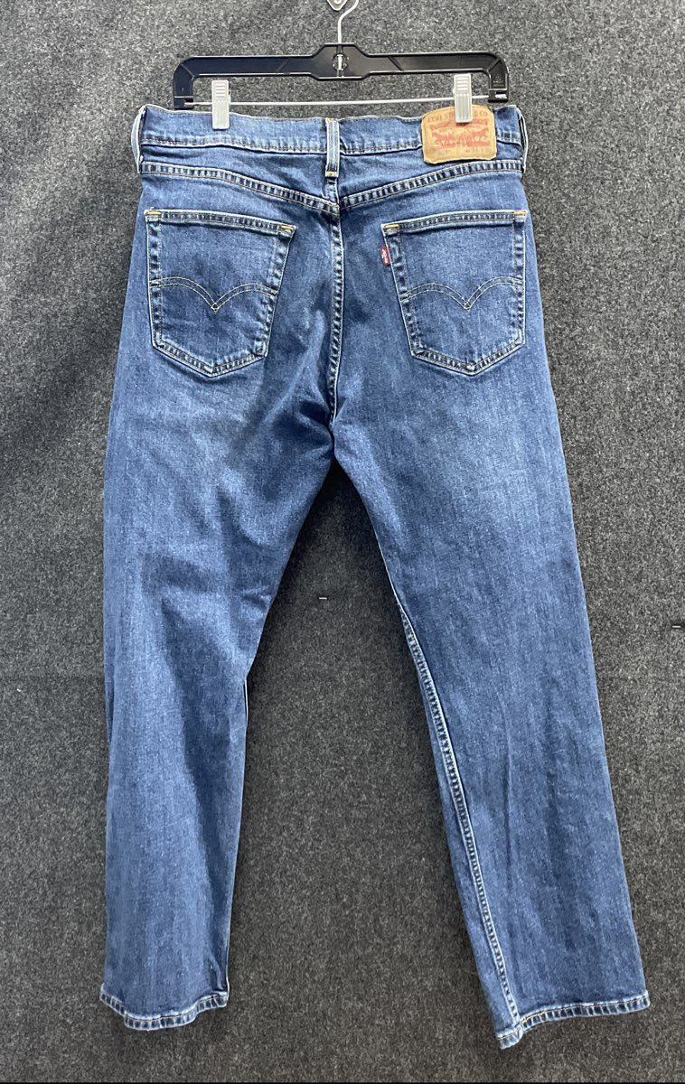 Levi's Women's 505 Regular Fit Medium Blue Wash Stretch Jeans Sz 34x30