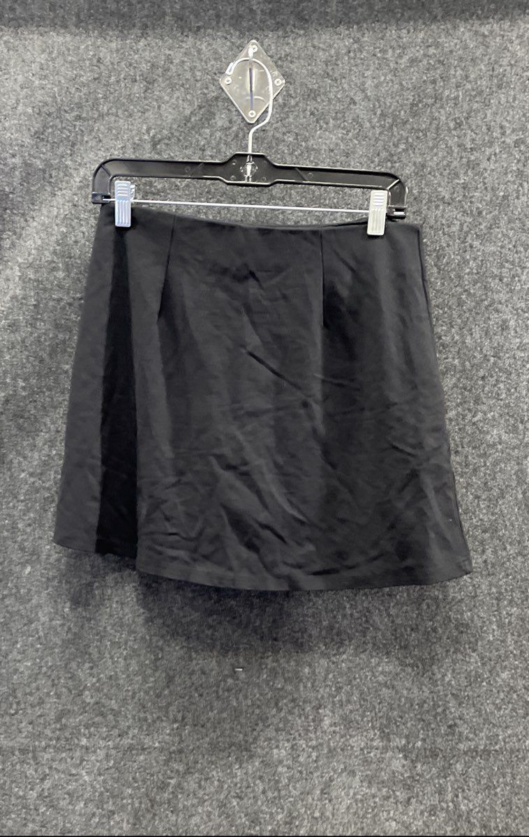 American Eagle Women's Black Side Slit High Waisted Mini Skirt Sz M NWT