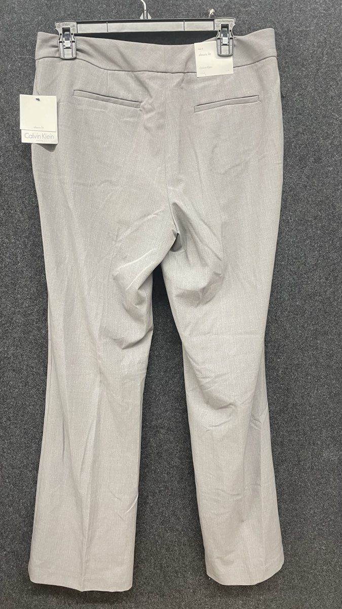 Calvin Klein Women's Gray Classic Fit Suiting Dress Slacks Pants Sz 8 NWT