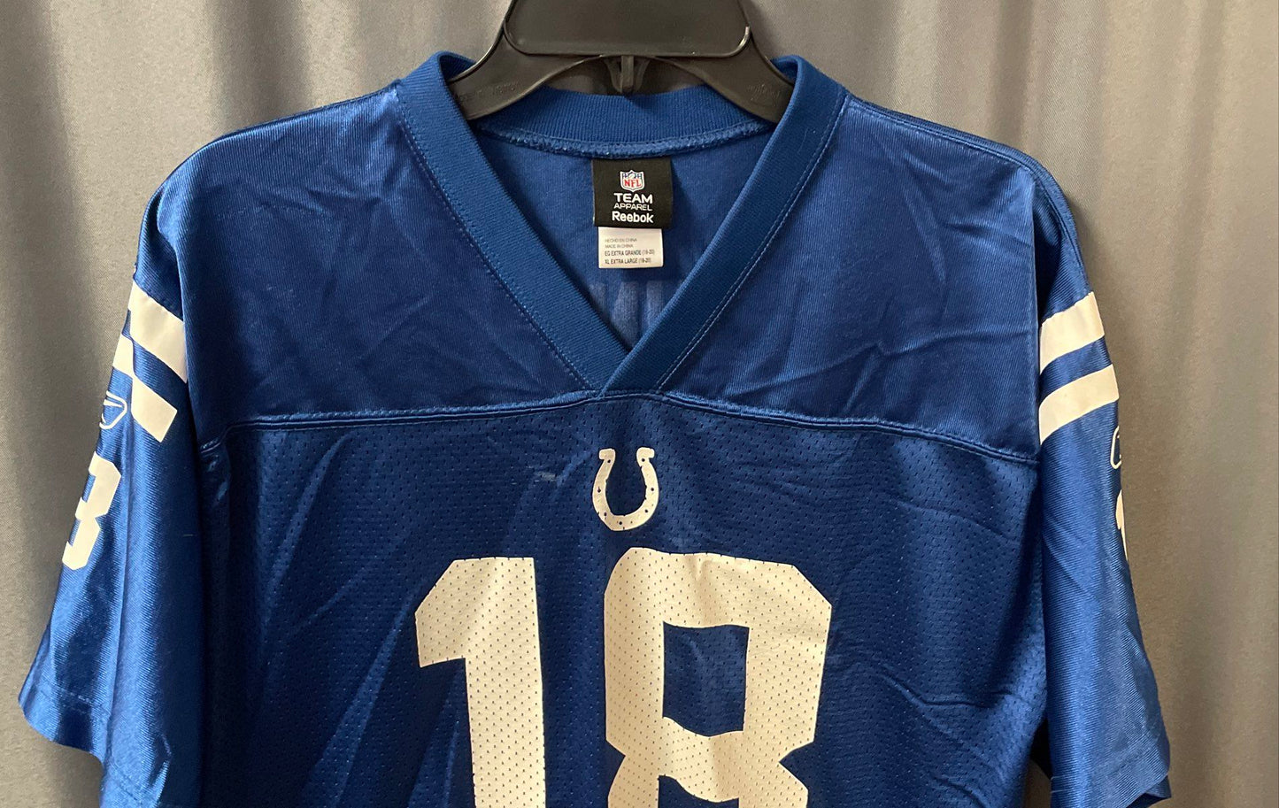 Reebok Youth Indianapolis Colts Peyton Manning #18 NFL Football Jersey Blue XL