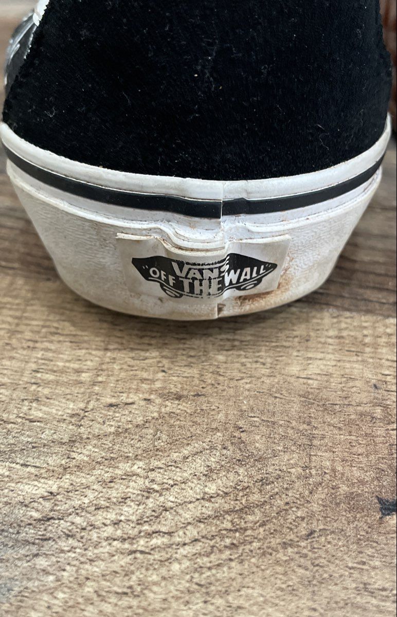 Vans Sk8-Hi Black White Bandana Paisley Print High Top Sneakers Men 8 Women 9.5
