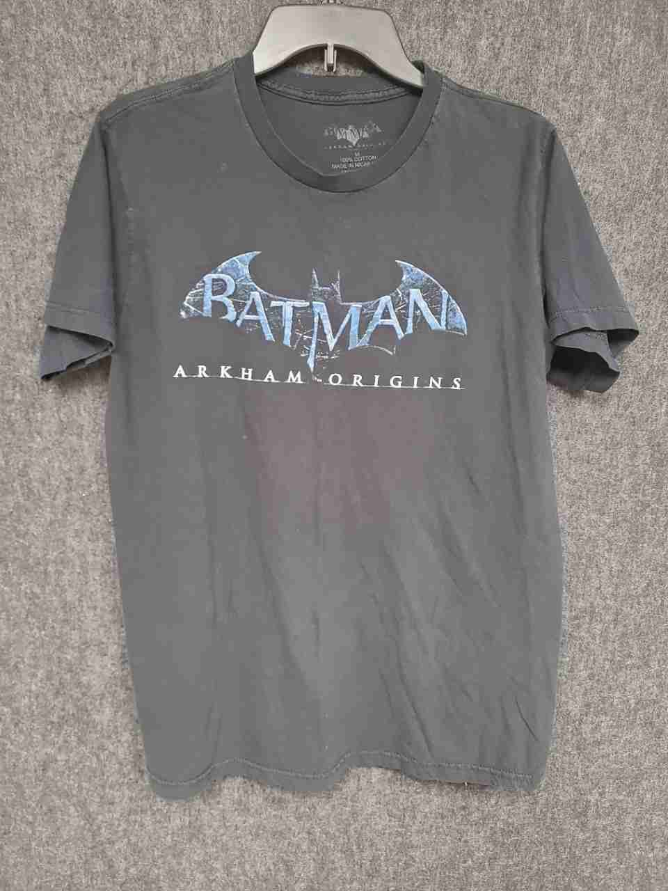 Batman Men's Arkham Origins Video Game Graphic T-Shirt Black Size M