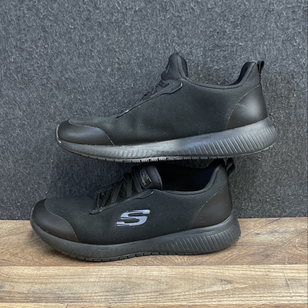 Skechers Work Cessnock Carrboro Black Slip Resistant Shoes Women's Size 8.5