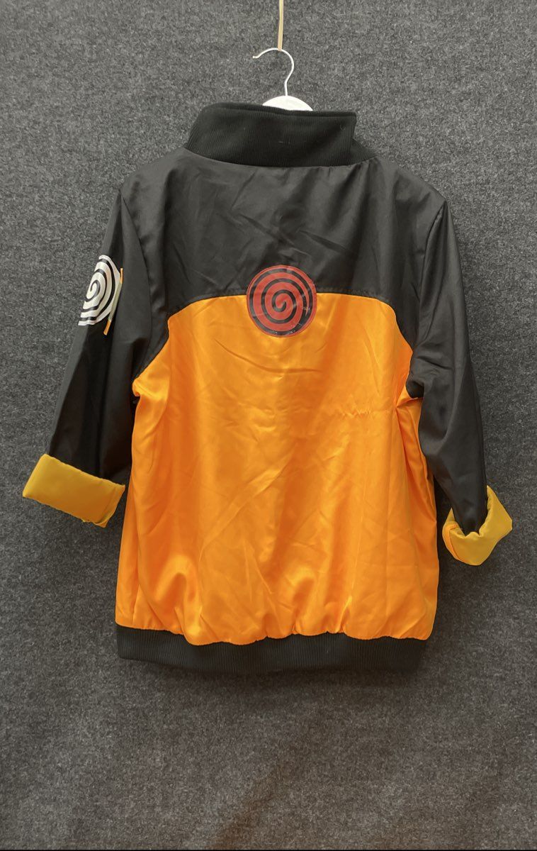 Naruto Unisex Uzumaki Cosplay Costume Orange Black Anime Manga Jacket Pants Set