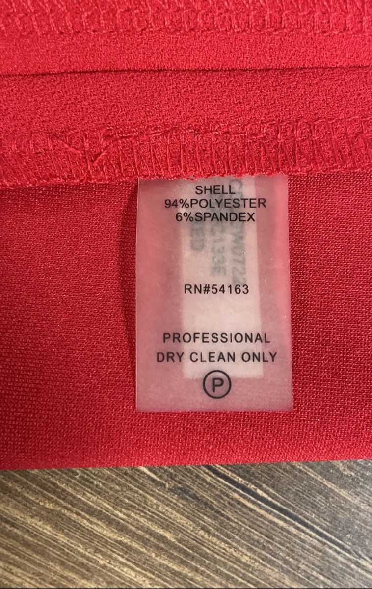 Calvin Klein Women's Red Flared Bell Sleeve Sheath Dress Back Zip NWT Sz 6