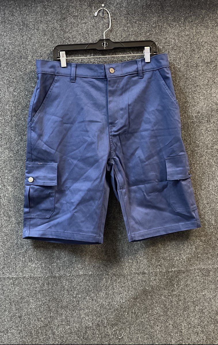 Roaming Soul Men's Blue Cotton Spandex Cargo Shorts Style S6001 Sz 34 NWT