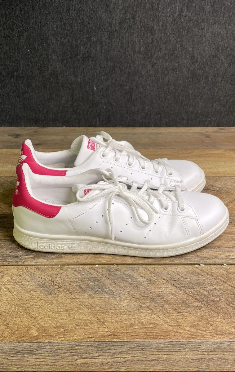 Adidas Stan Smith White Pink Leather Women's Sneakers Size 7