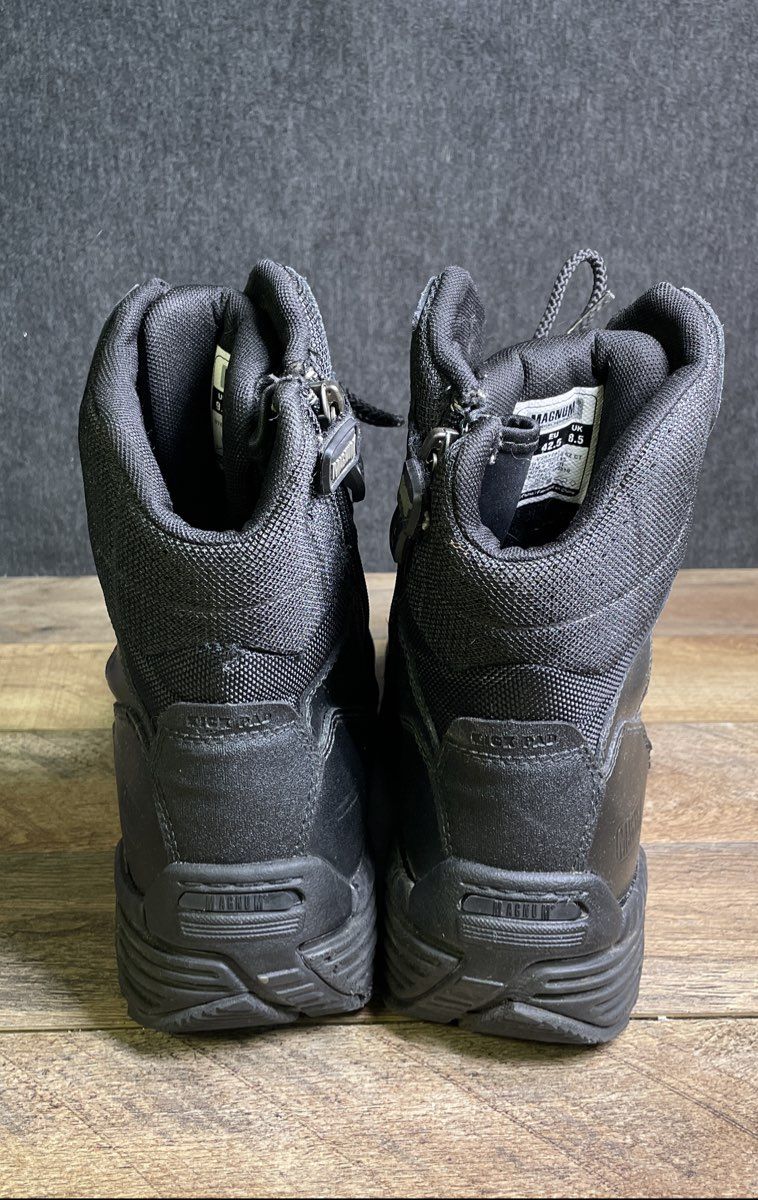 Magnum Stealth Force 8.0 SZ CT Black Tactical Side Zip Boots Size 9.5