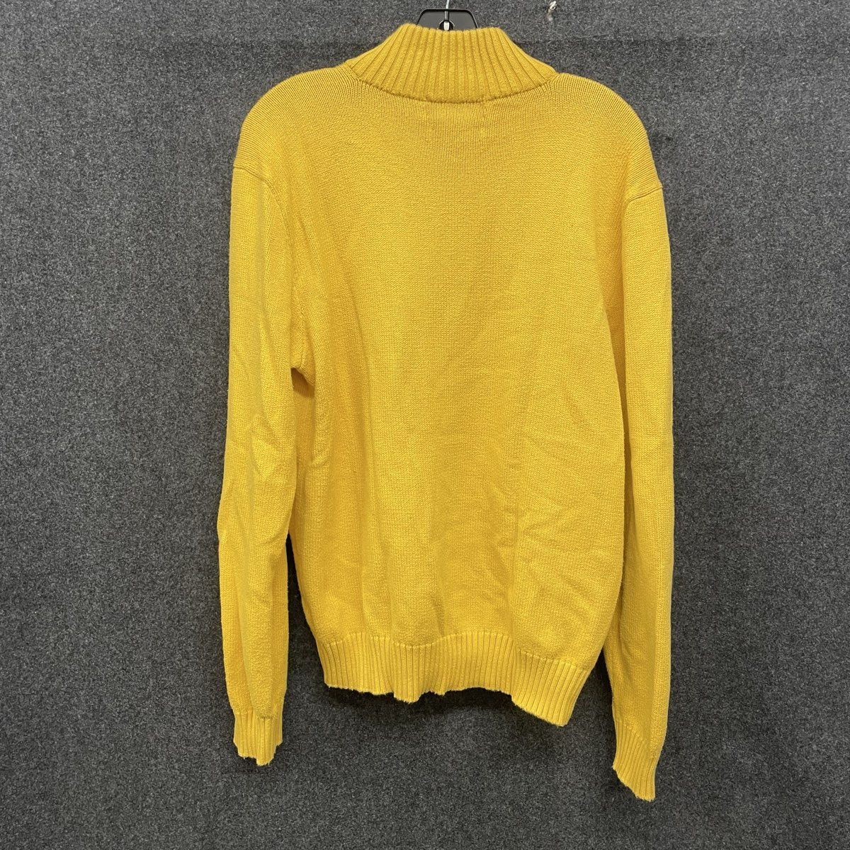 Polo Ralph Lauren Men's Yellow 1/4 Zip Pullover Cotton Knit Sweater Sz M