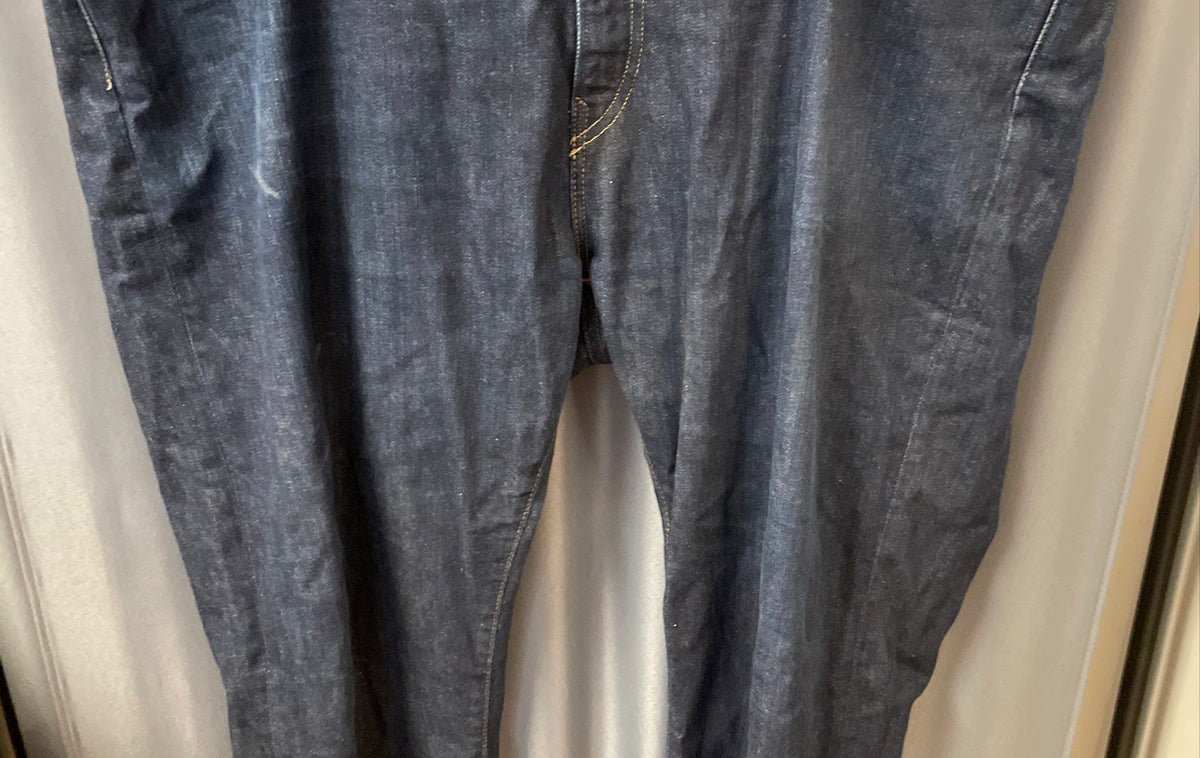 Polo Ralph Lauren Men's Dark Indigo Blue Straight Leg Denim Jeans Sz 46x30