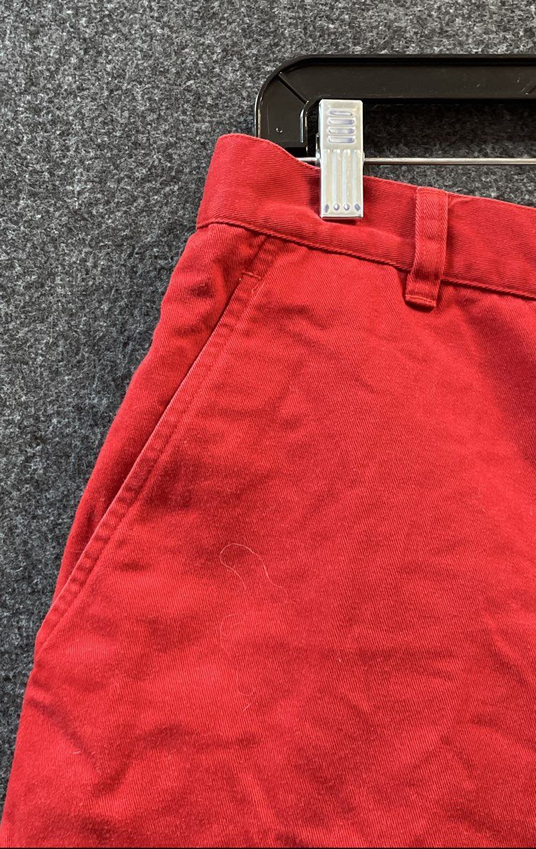 Vintage 90s Lauren Ralph Lauren Women's Red Cotton Flat Front Shorts Sz 14