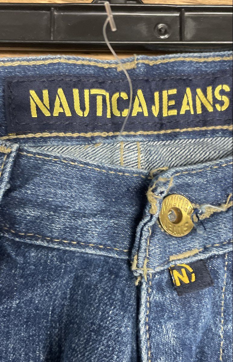 Vintage Nautica Men's Blue Easy Fit Y2K Straight Leg Denim Jeans Sz 31x32 NWT