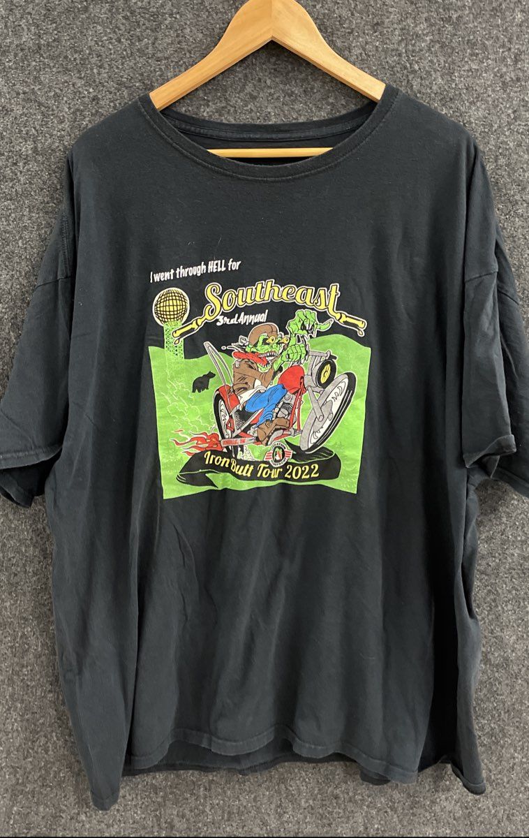 2022 Southeast Iron Butt Tour Motorcycle T-Shirt Knoxville TN Indian Moto Sz XL