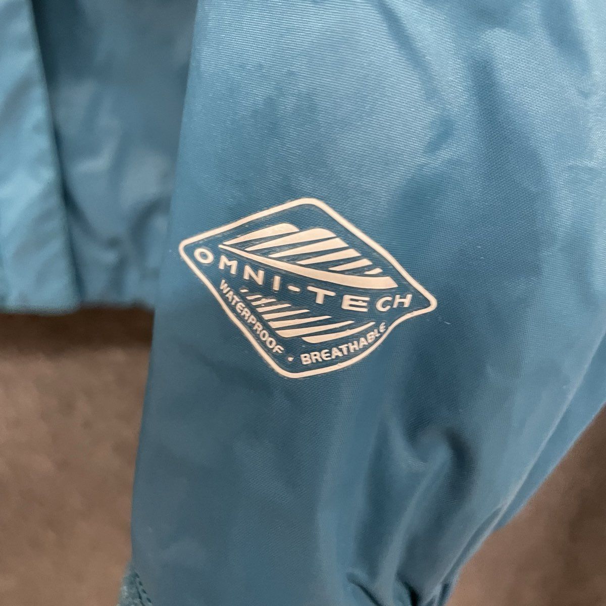 Columbia Women's Teal Arcadia II Omni-Tech Waterproof Hooded Rain Jacket L