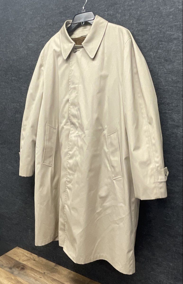 London Fog Women's Beige Vintage 70s Trench Maincoat Removable Pile Lining