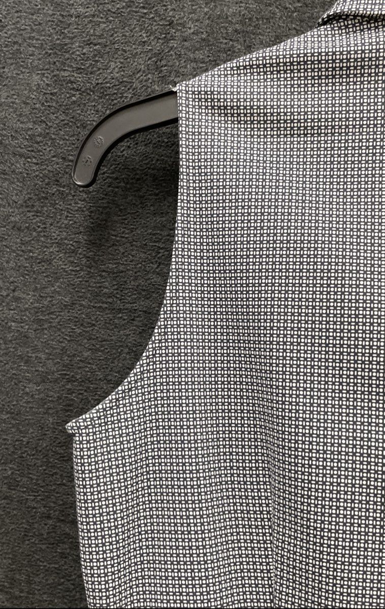 J. McLaughlin Women's Black White Geometric Print Sleeveless Belted Dress Sz 2