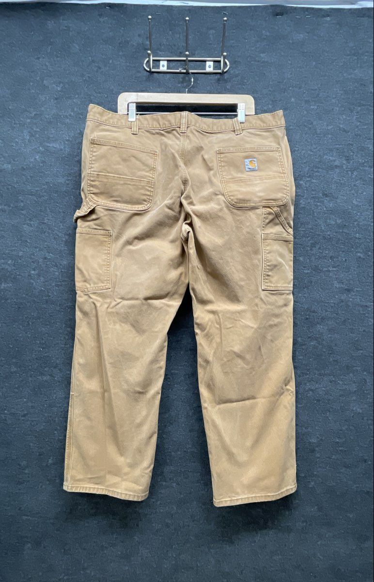 Carhartt Men's Brown B11 Washed Duck Canvas Carpenter Pants Dungaree