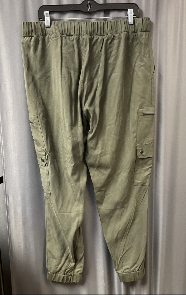 Banana Republic Women's Olive Green Lyocell Jogger Cargo Pants Size L NWT