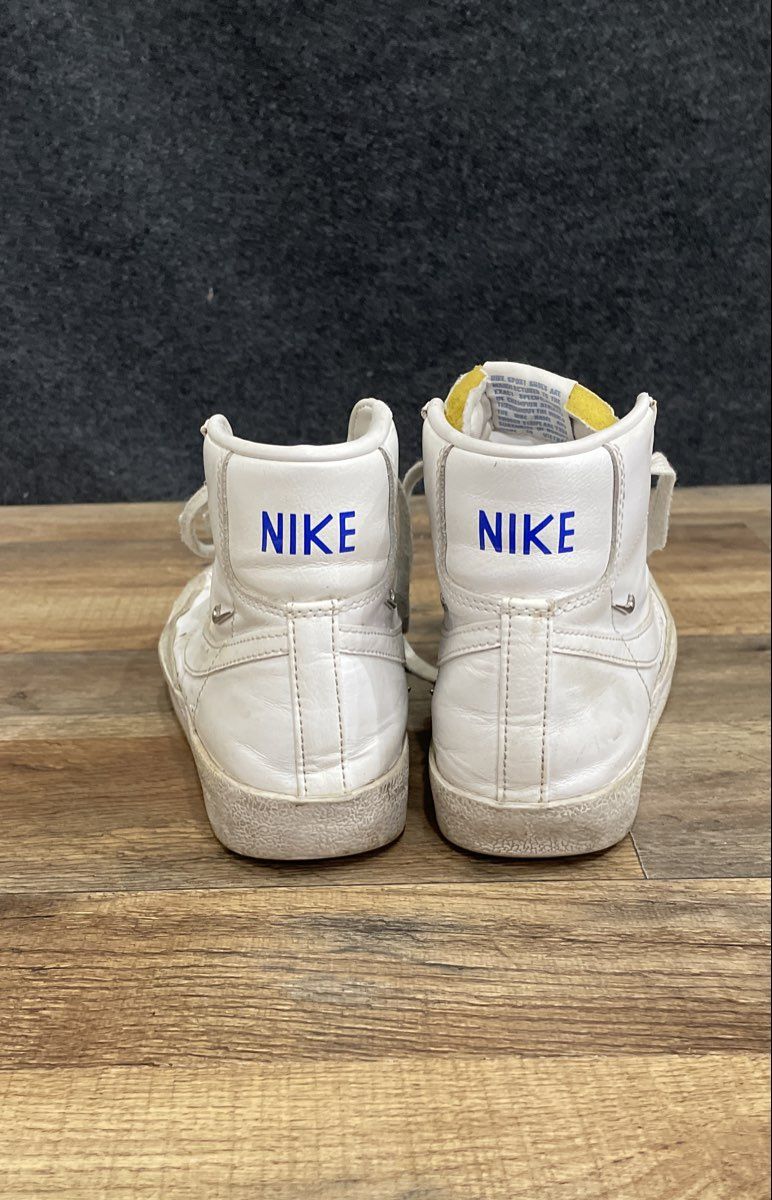 Nike Blazer Mid '77 Vintage White Blue High Top Sneakers Women's Size 7.5