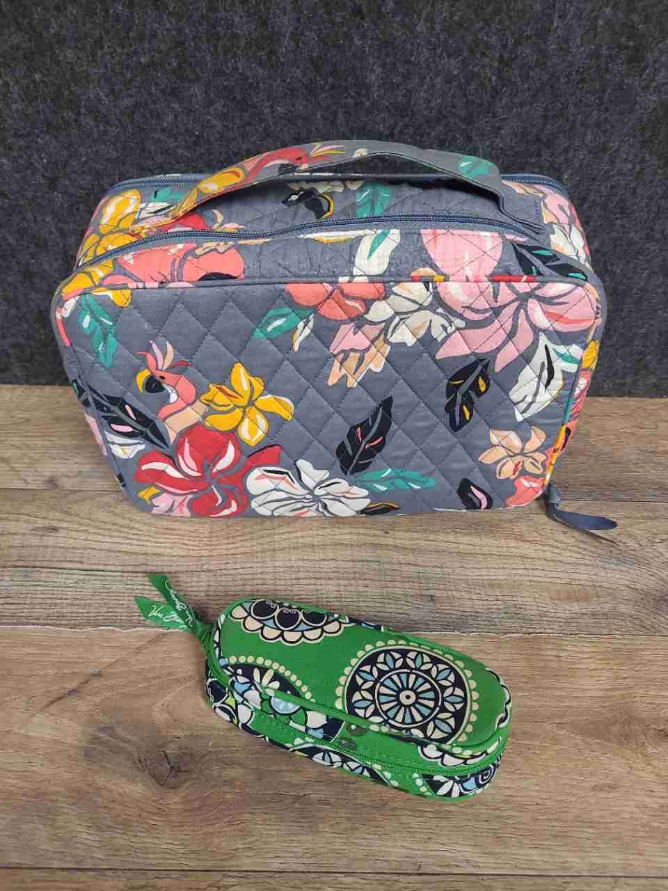 Vera Bradley Handbag Tote Travel Case Eyeglass Case Quilted Lot of 4 Pieces