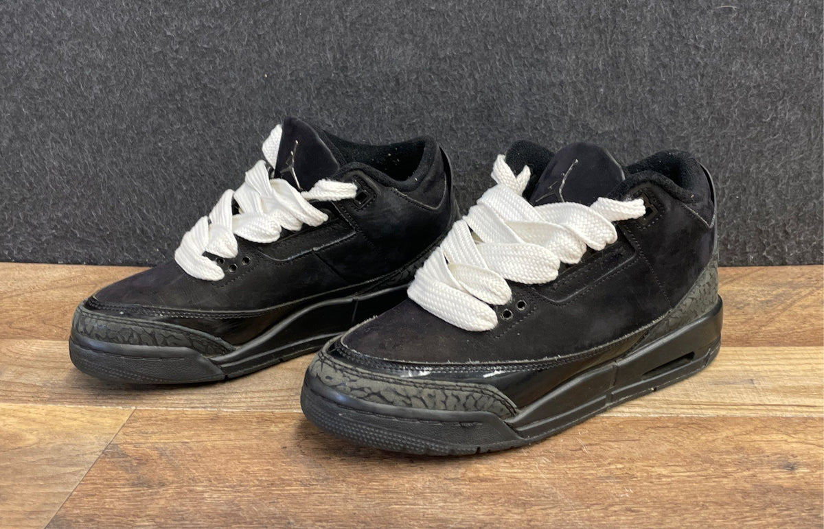 Nike Air Jordan 3 Retro Off-Noir Black Youth Sneakers Size 5Y DM0967-001