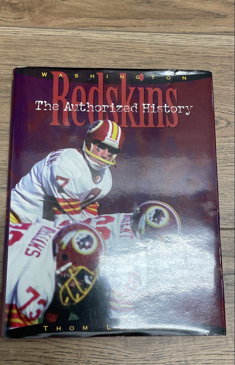 NFL Team Apparel Washington Redskins Lace Up Shirt & History Books Lot Sz M