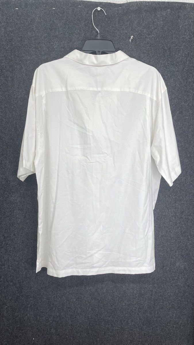 Daniel Cremieux Signature Collection Men's White SS Camp Collar Shirt NWT Sz L