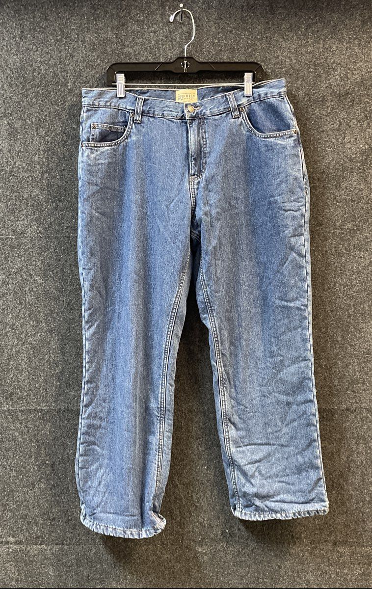 Red Head Men's Blue Fleece Lined Denim Straight Leg Jeans 36x30