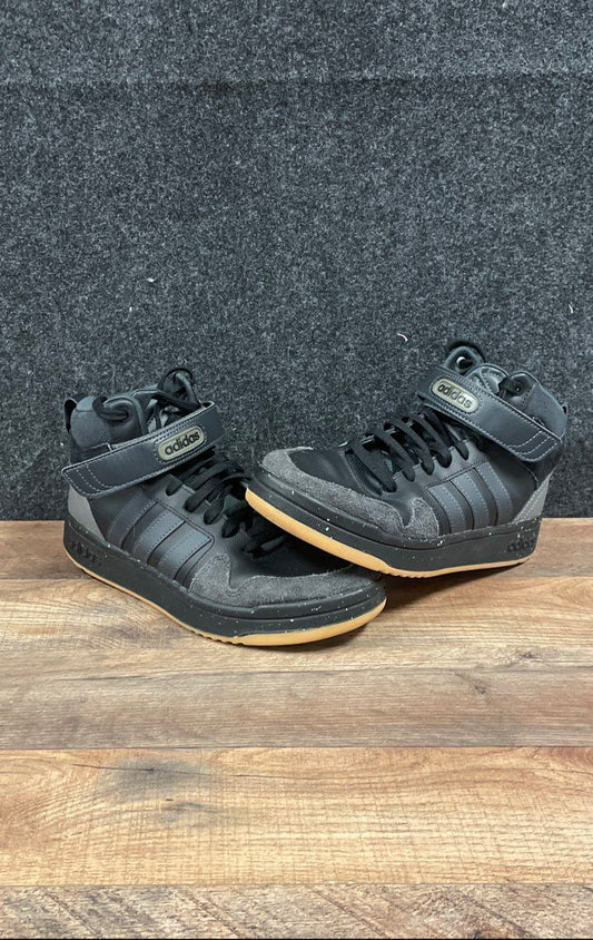 Adidas Postmove Mid Black Grey Gum Basketball Sneakers Men's Size 8