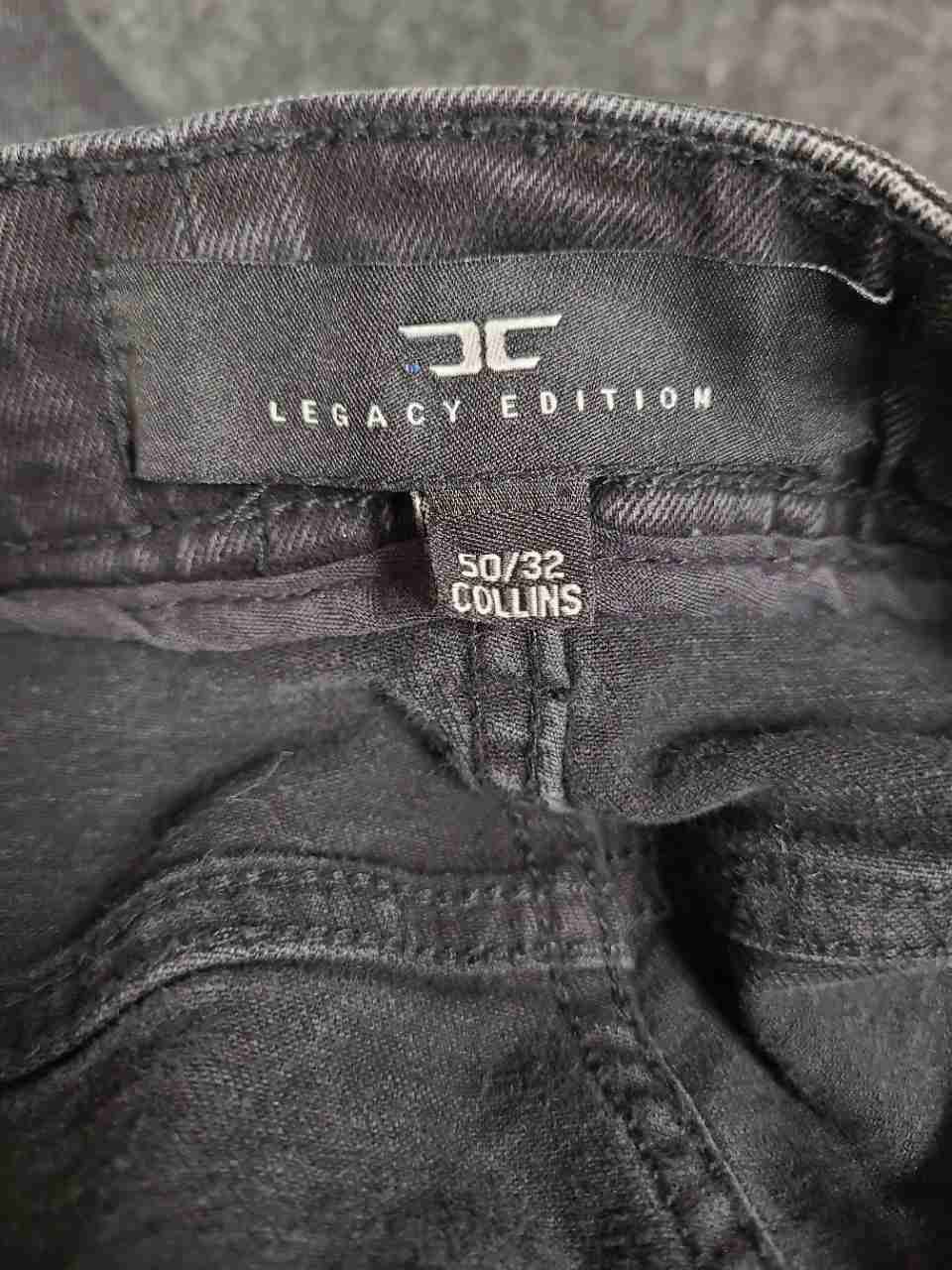 Jordan Craig Men's Collins Jeans Black Gray Acid Wash Distressed Sz 50x32 NWT
