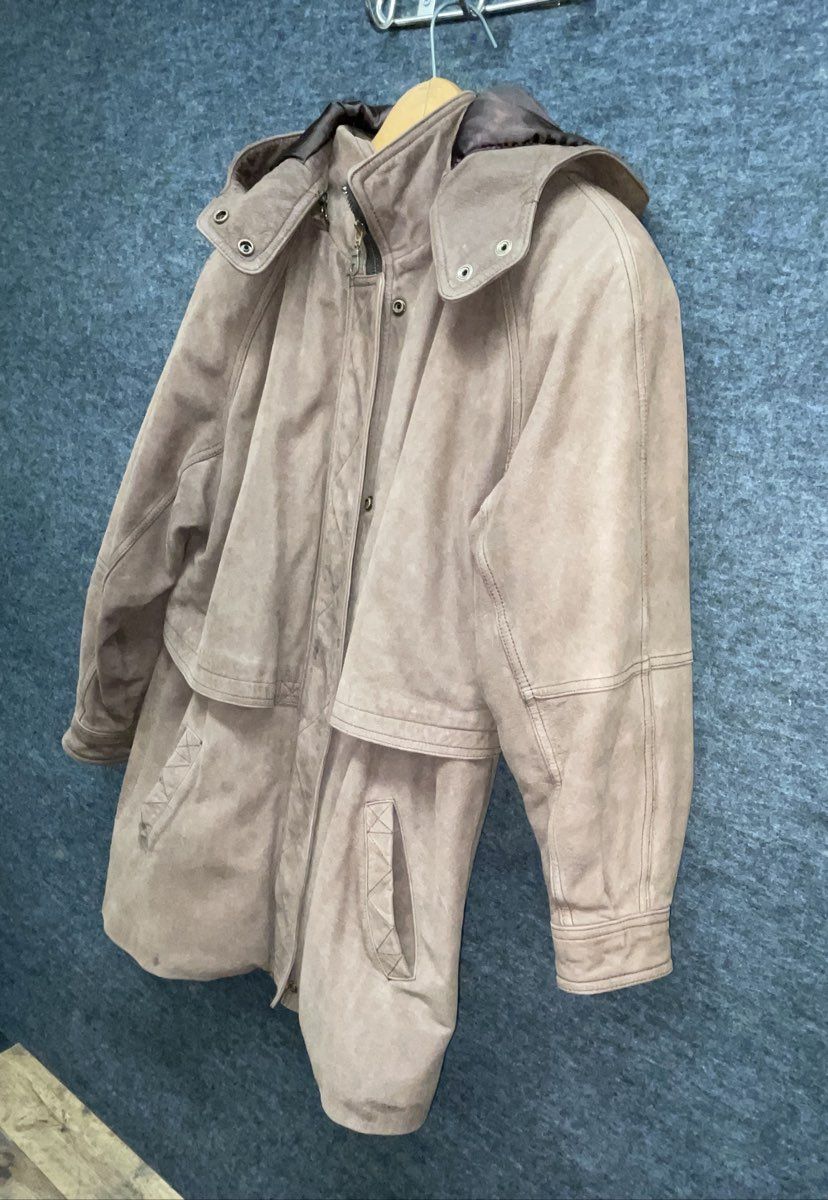 Vintage 90s Wilsons Adventure Bound Suede Leather Parka Thinsulate Sz S