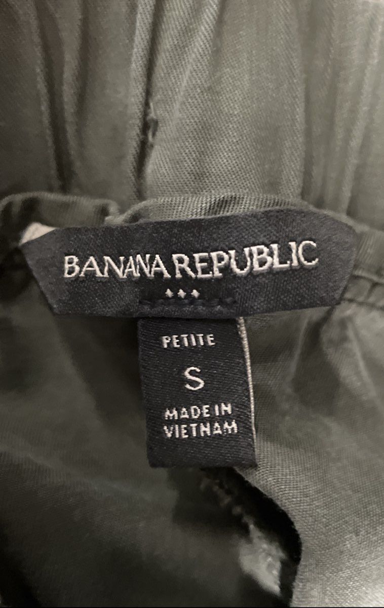 Banana Republic Women's Olive Green Lyocell Utility Cargo Jogger Pants Petite S