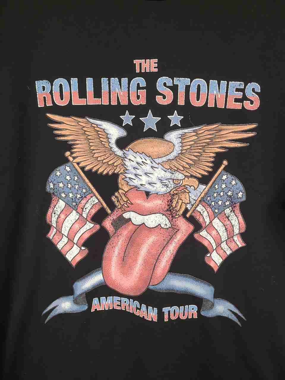 Rolling Stones American Tour T-Shirt Reprint Bravado Sz XS