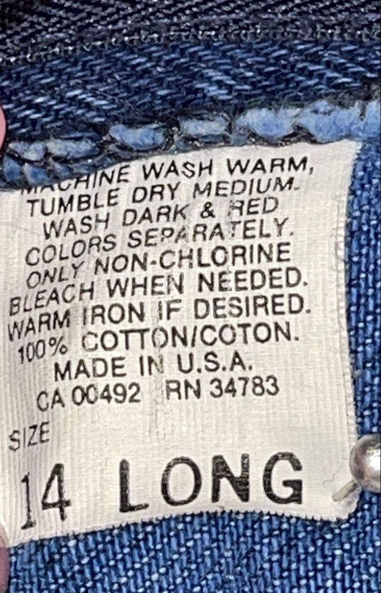 Vintage 90s Lee Women's Blue High Rise Tapered Leg Jeans Made in USA Sz 14 Long