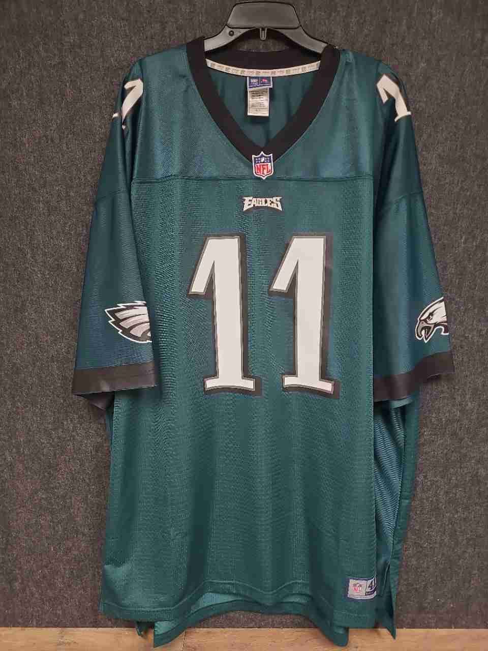 NFL Pro Line Philadelphia Eagles Carson Wentz 11 Jersey Midnight Green Sz 4XL-T