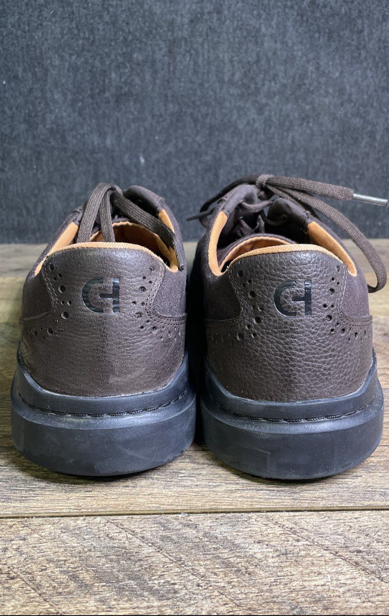 Cole Haan GrandPro Rally Dark Brown Canvas Leather Sneakers Men's Size 12M