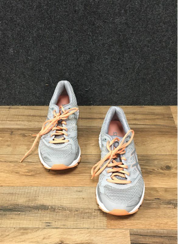 Asics GT-3000 5 Mid Grey Stone Grey Cantaloupe Women's Running Shoes Size 8.5
