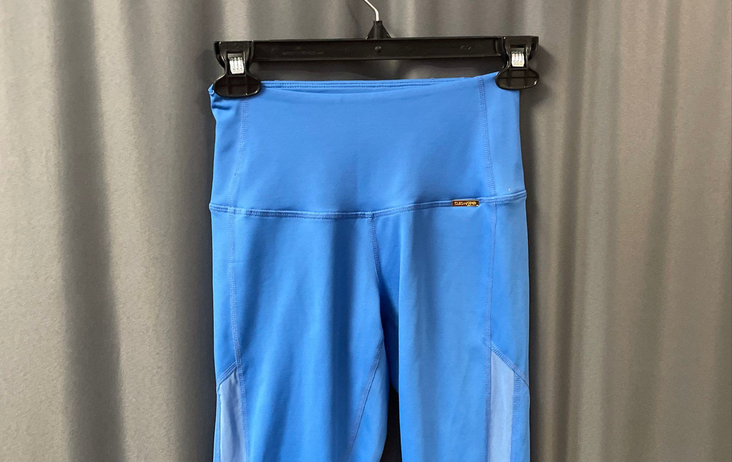 Cleo Harper Women's Blue High Waist Mesh Panel Activewear Leggings Size XS