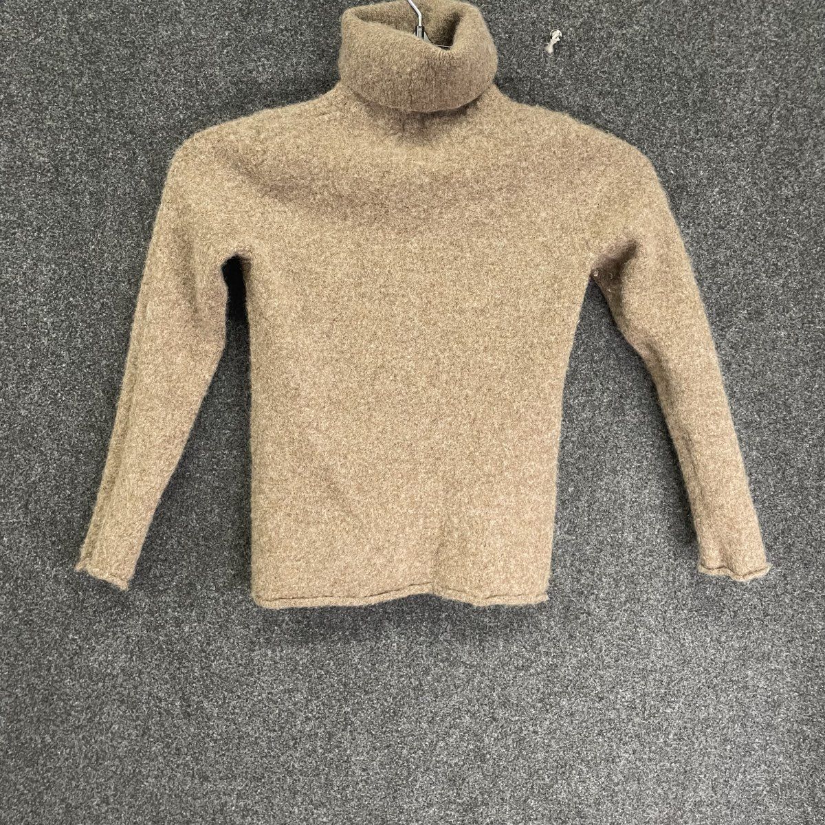 Philosophy Cashmere Women's Tan Heather Turtleneck Sweater Sz S