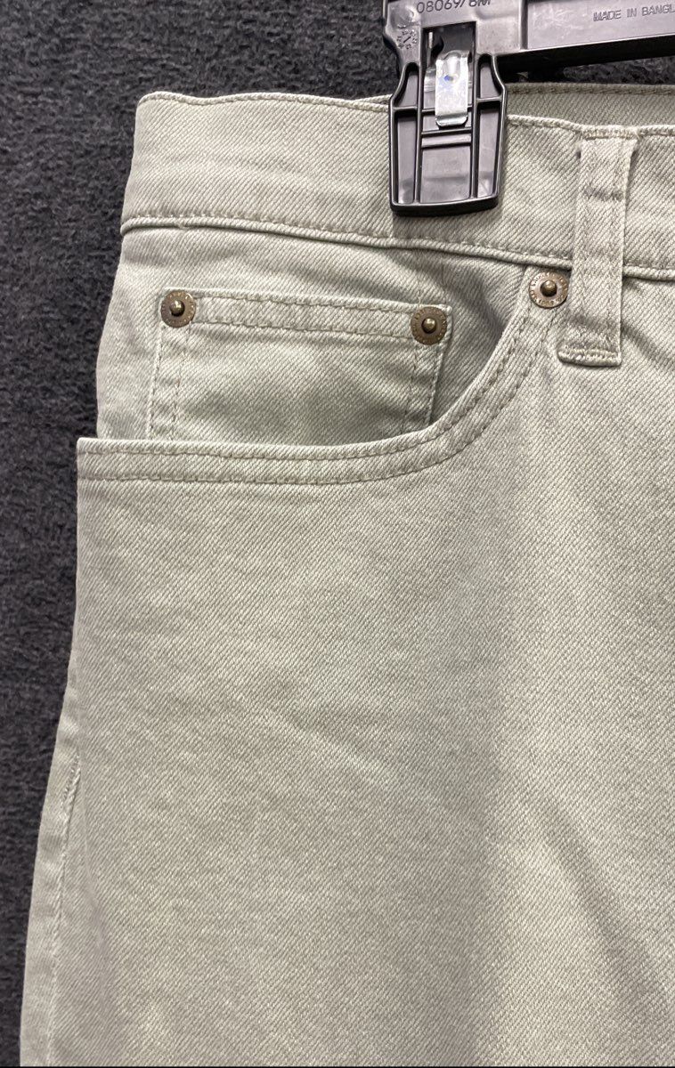 Lauren Ralph Lauren Women's Sage Green Modern Straight Cropped Pants Sz 14