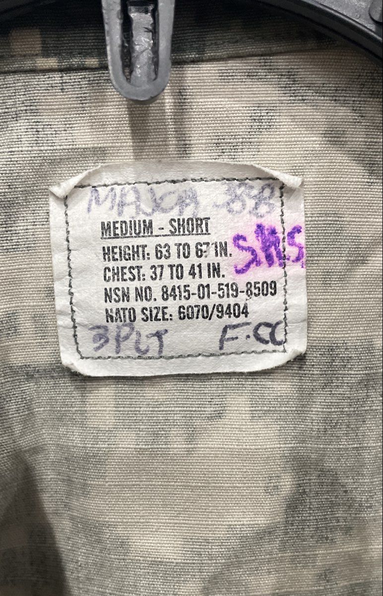 Vintage Y2K Bethel Industries ACU Army Combat Uniform Coat UCP Camo Med Short