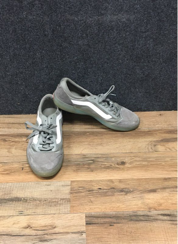 Vans AVE Grey White Mesh Suede Low Top Pro Skate Shoes Men's Size 10
