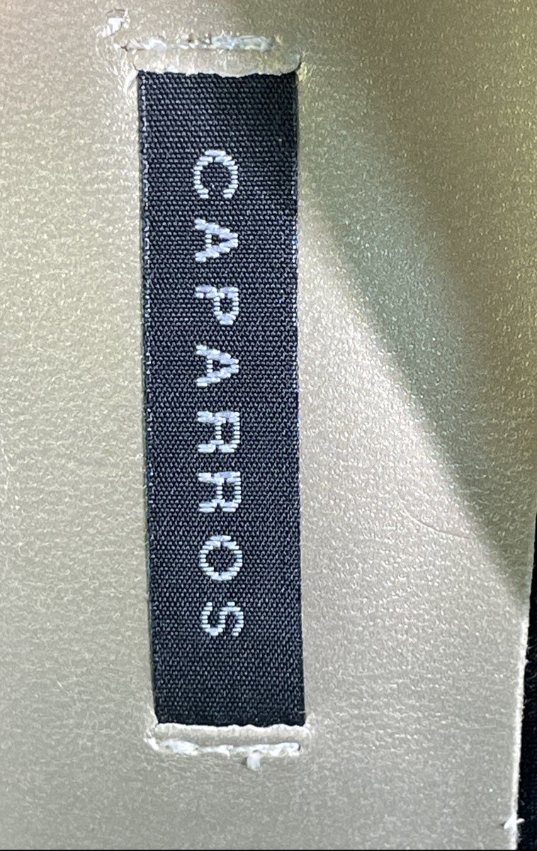 Caparros Black Satin d'Orsay Rhinestone Peep Toe Stiletto Heels Size 10