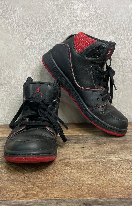 Nike Air Jordan 1 Flight 2 Black Gym Red High Top Sneakers Size 8